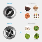 SHARDOR 電動コーヒー＆スパイスグラインダー（取り外し可能なステンレススチールボウル2個付き）